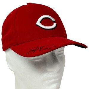 Cincinnati Reds Youth Hat Baseball Cap Jeff Francis Signed New Era Strapback Red